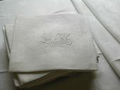 Damask formal tablecloth, monogram :LM