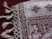 Decorative pillowcase, color: ecru ,material:linen batiste