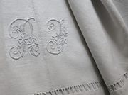 organic hemp bedding RL monogram