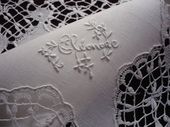 fine lace and embroidered hanky