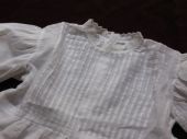 White baby blouse in cotton voile 1930