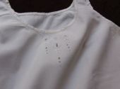 Two white cotton child's gowns