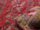 Matelasse   bedcover, fabric: cretonne, vintage