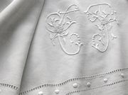 luxury white linen sheet