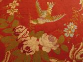 Wool tapestry table throw, Late 19th c.