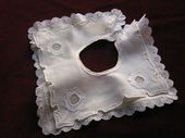 Antique infant bib embroidered