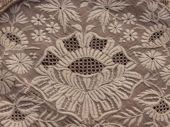Silk embroidered circle, 19th c.