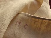 3 hemp towels 19th c;