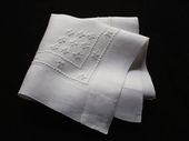 finest linen embroidered handkerchief