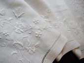 Antique French table runner