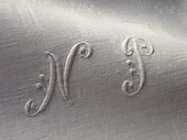 12 large damask napkins ,French Style