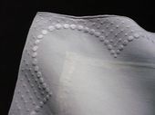Infant linen pillow sham art deco
