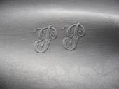 Set of large damask napkins, Monogram: PP