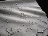 French antique embroidered envelope
