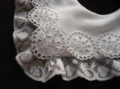 Vintage French infant bib