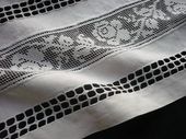 Embroidered French baby sheet