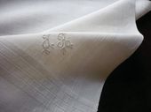 pure linen pocket squares monogram JR