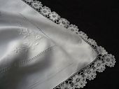 Antique pillow sham, monogram: MK