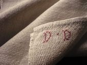 19th c. hemp antique towels from France