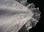 Cotton Piqué pillow sham, motif: flowers