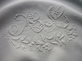 Set of antique his and hers pillow shams, monogram: AG