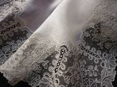 point de gaze lace wedding hanky