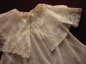 Vintage silk tulle baby dress