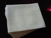 antique linen dinner napkins monogram PG