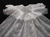 antique embroidered baby dress baptism gown