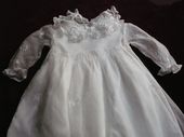 Antique tulle and lace Christening gown