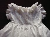 antique lace and embroidered baby dress