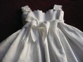 vintage French cotton pique Christening gown