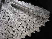 vintage crocheted lace coverlet
