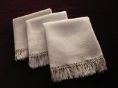 French luxury linen damask hand towels