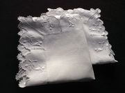 antique embroidered euro shams