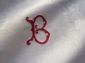 finest linen damask dinner napkins embroidery B