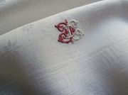 finest quality linen hand towels monogram CD