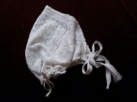 vintage infant bonnet