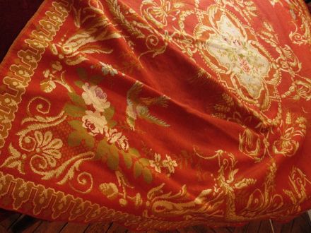 Vintage damask tablecloth