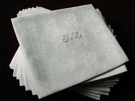 Vintage damask tablecloth