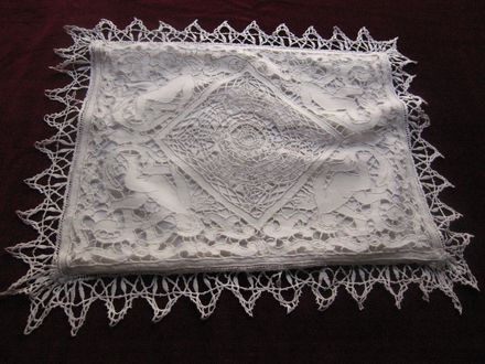 vintage pillow sham