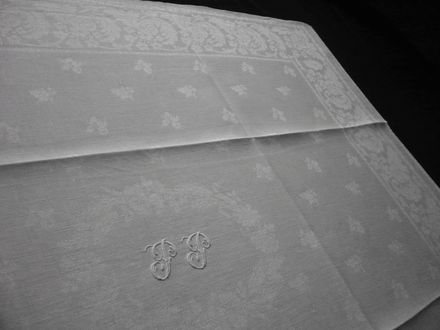 Vintage damask napkins