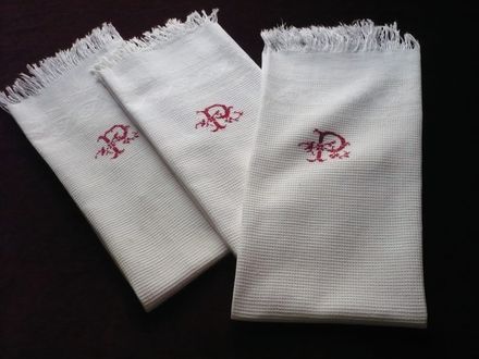 vintage hand towels