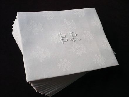 Vintage damask napkins