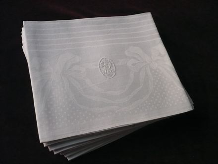 Vintage damask napkins