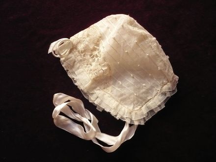 vintage infant bonnet