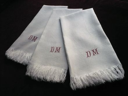 vintage hand towels