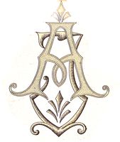 Gothic style monogram 