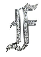 Gothic monogram F