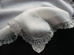 fine bridal handkerchief point de gaze lace